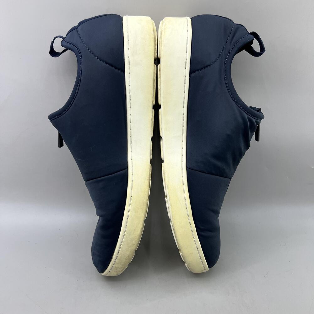 Armani Exchange Action Zip Up Sneakers Men Size 11 Blue Elastic Comfort Shoes - Picture 6 of 10